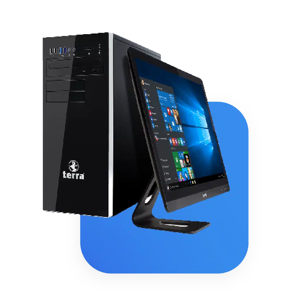 Photo d'un ordinateur tout en un