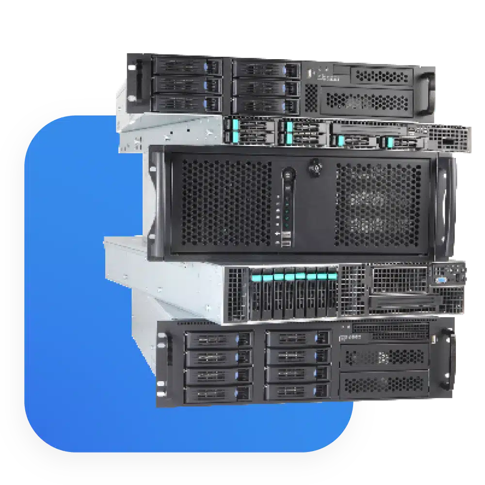 Photo d'un serveur informatique