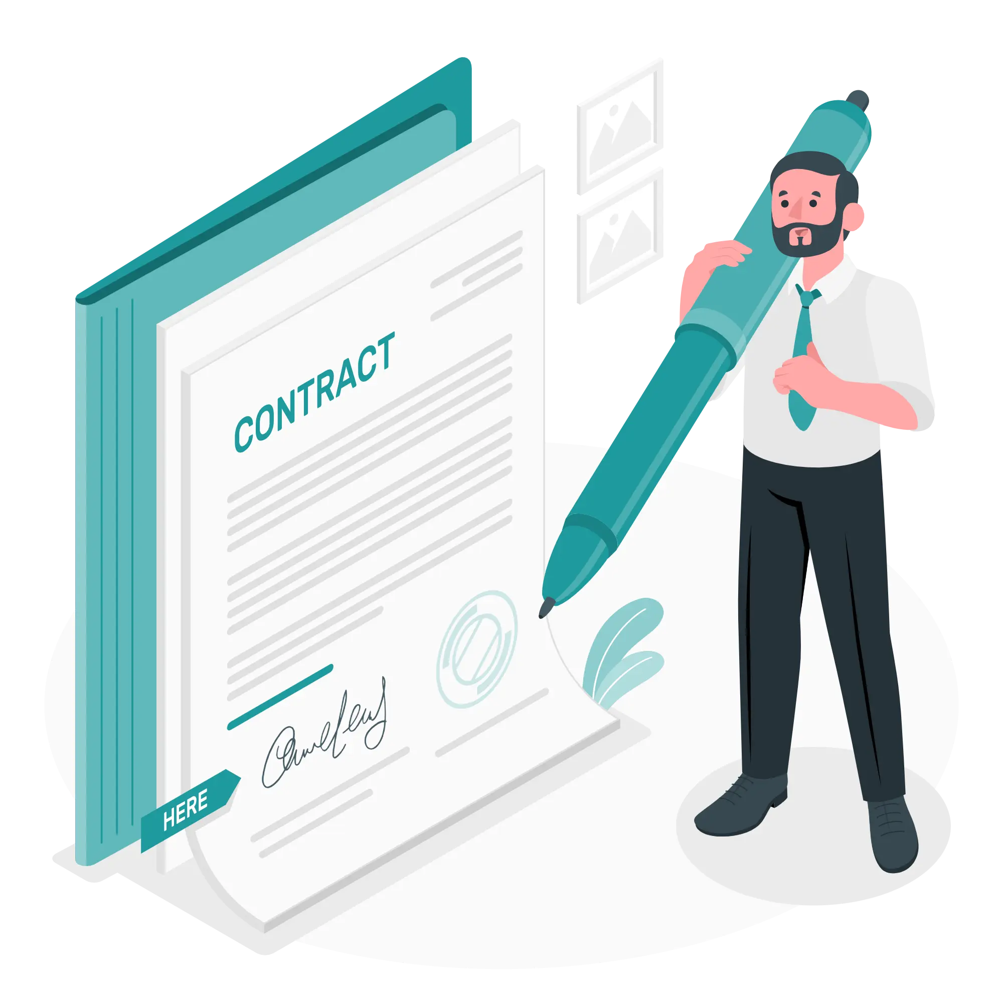 Signing_a_contract-amico Signature d'un contrat