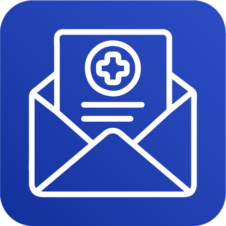 icones de solutions télécoms de Semaphors expert en informatique de santé et logiciels de médecins: Boite aux lettres sécurisée