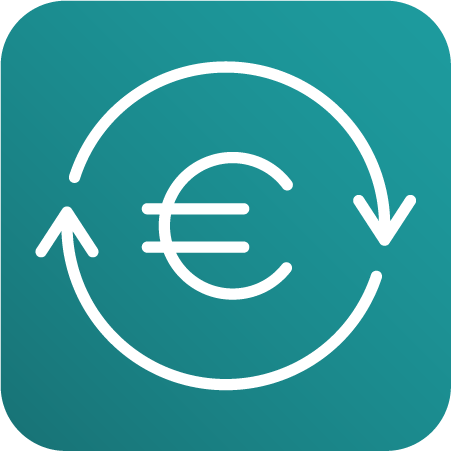 icones de services informatiques: Location financière